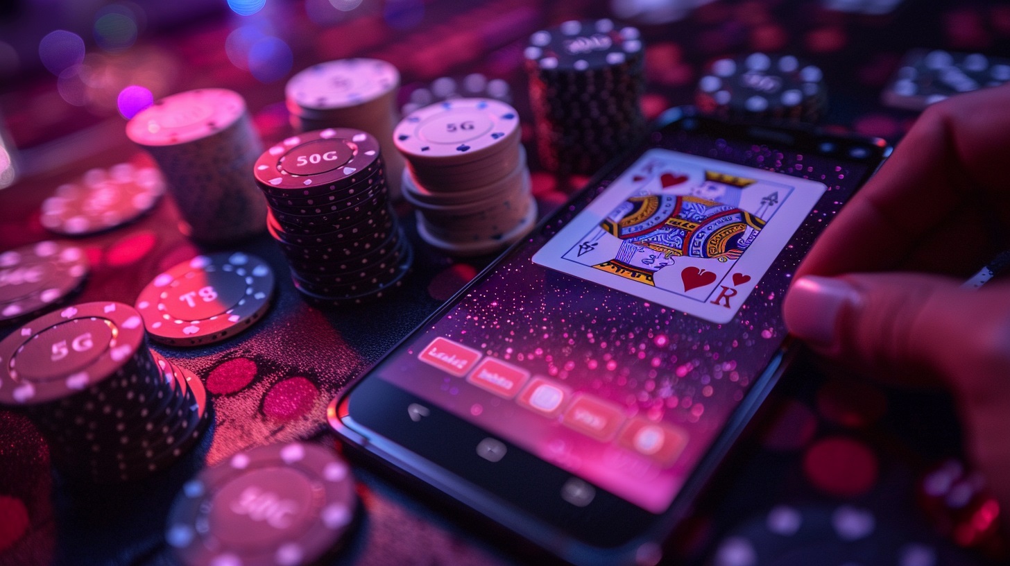 Gambling on a smartphone